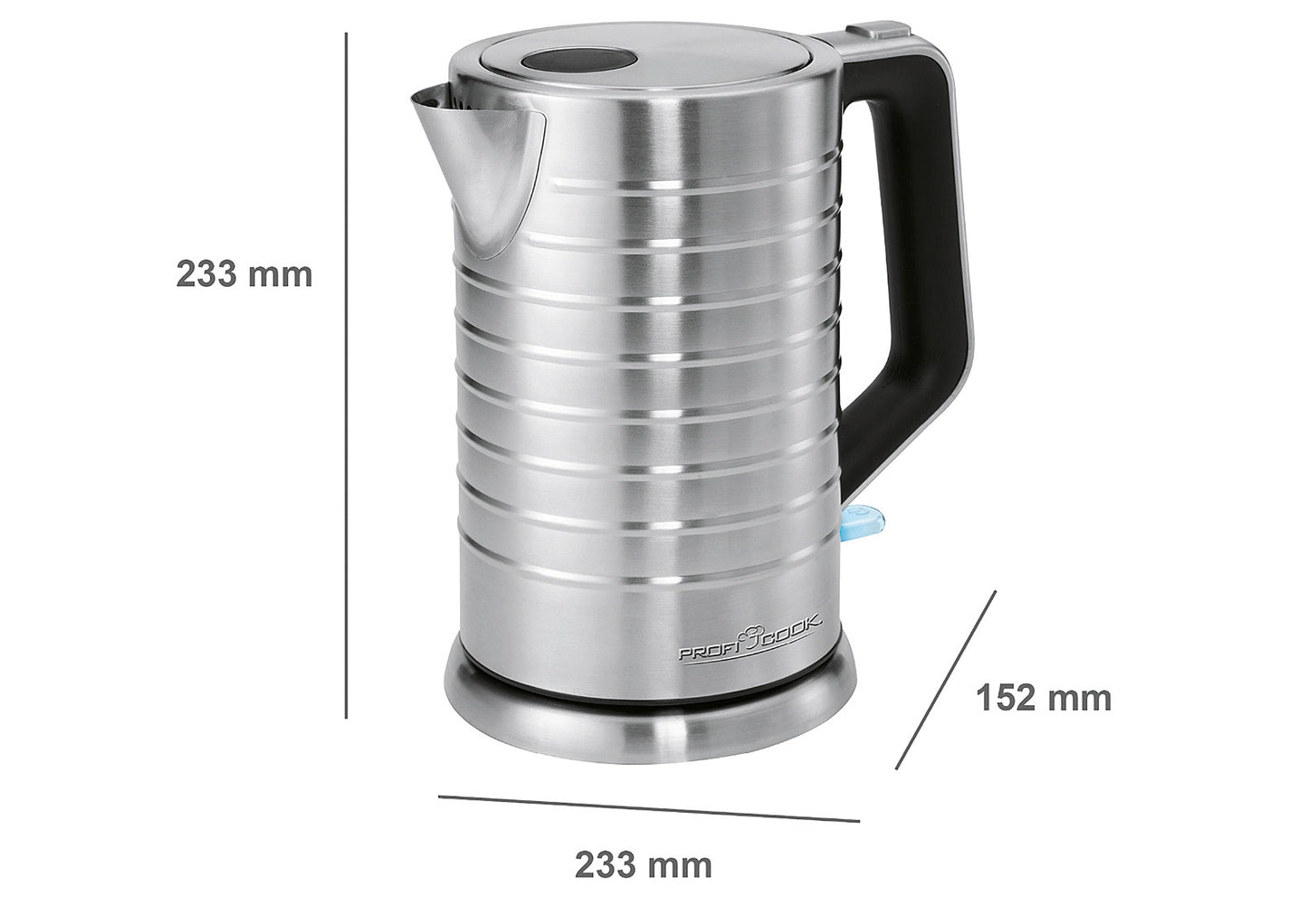 PC-WKS 1119 Wasserkocher 1,7l 2200 W Edelstahl