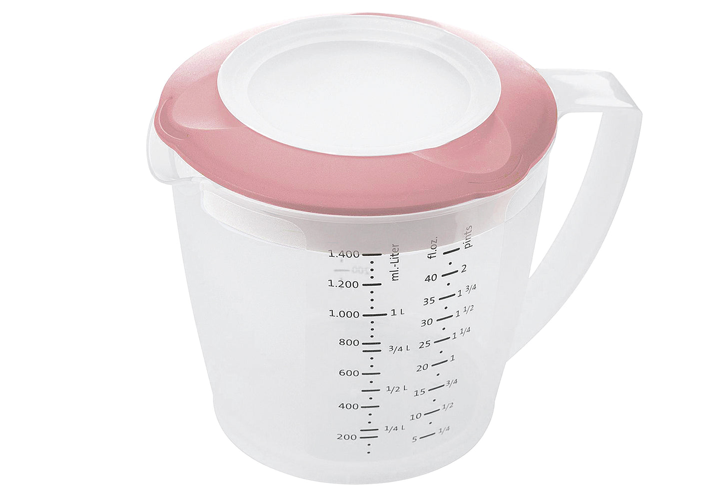 Rührbecher mit Deckel Helena 1,4l rosa