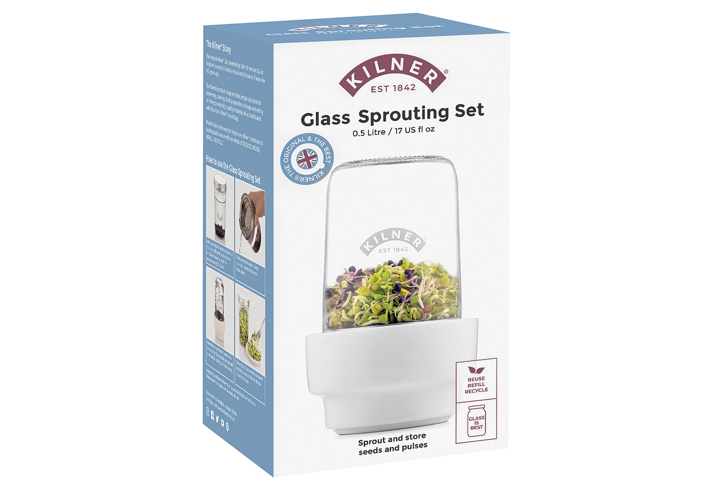 Sprossenglas Set 0,5l