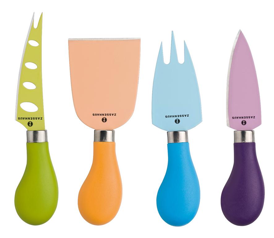Käsemesser Edelstahl Set 4teilig