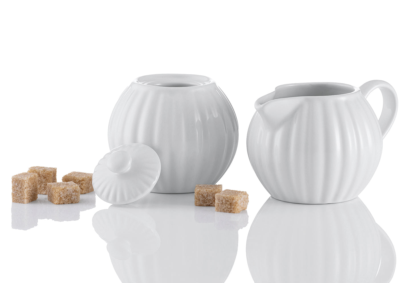 Milch und Zucker-Set Luxe weiß