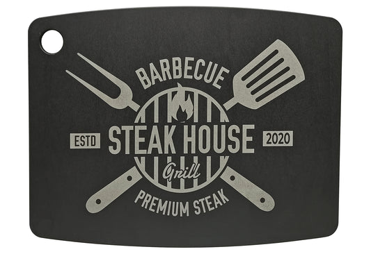 Schneidebrett Steakhouse 37x27,5x0,6cm schwarz