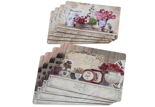 Tischset Blume mit Korkunterseite 4teilig