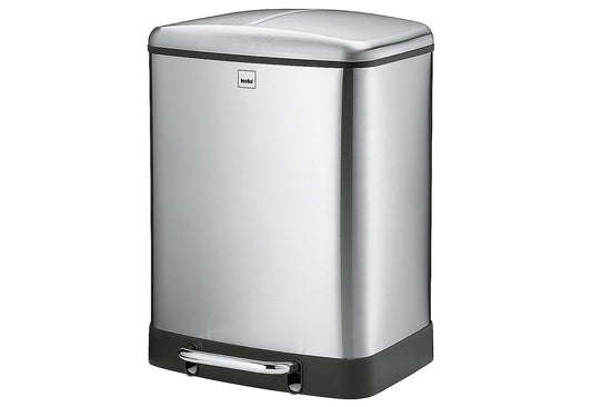 Mülltrenner Davino silent close 2x12l 37x34cm H:50cm Edelstahl matt