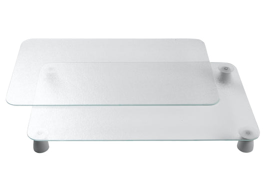 Herd-Abdeckplatte Glas 52x30cm transparent 2Stück