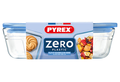 Zero Plastic Frischhaltedose mit Deckel 1,5l 22x17x6cm