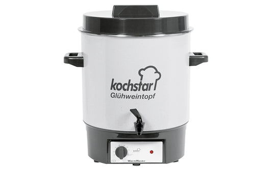 Einkochautomat WarmMaster A 1/4 mit Ablaufhahn 27l Ø35cm steingrau/weiß