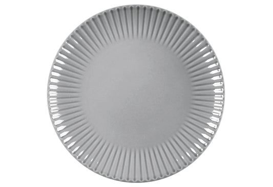 Frühstücksteller Relief grau 21cm 2Stück