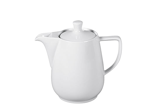 Kaffeekanne Porzellan 0,9l weiß