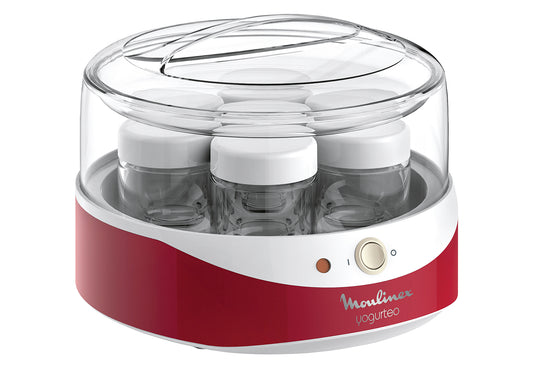 Joghurtbereiter YG2295 Yogurteo 7Gläser a 160ml rot/weiß