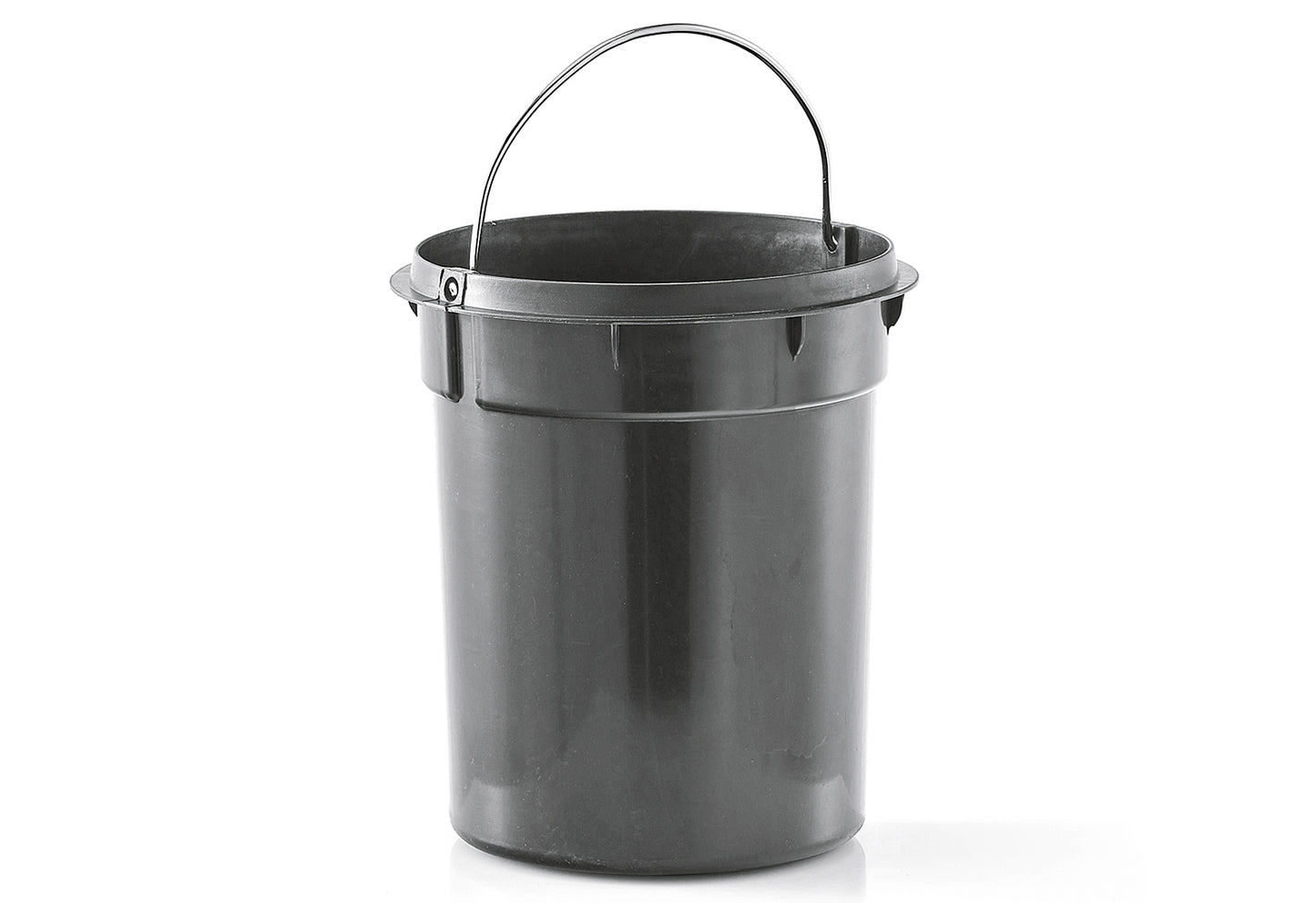 Kosmetikeimer soft-close 3l Ø16,8x24cm Metall/Bambus weiß