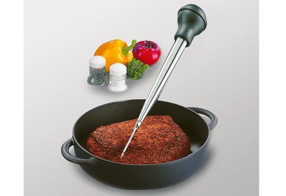 Bratensaftspritze Edelstahl 28cm 3teilig