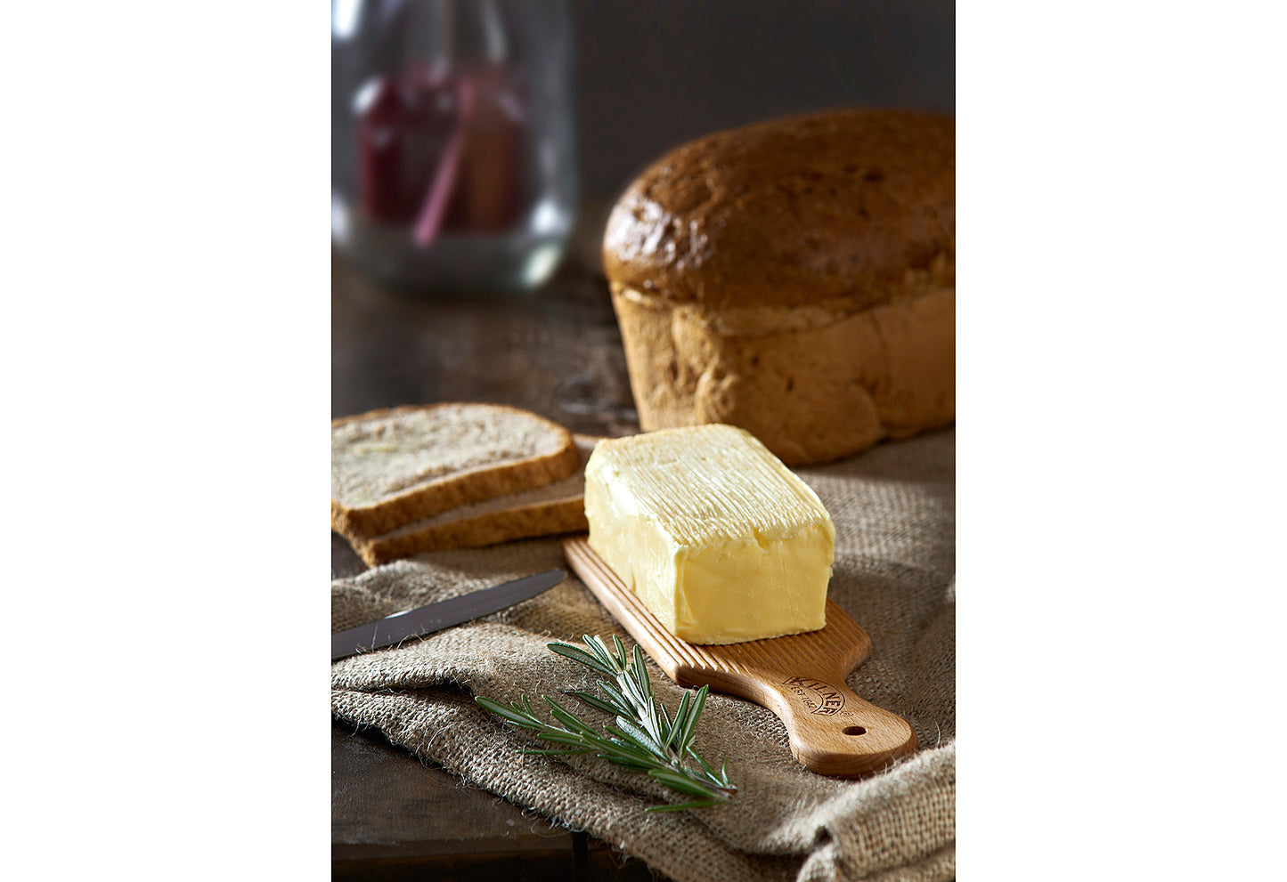 Butter Brettchen Buchenholz 2er Set