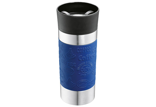 CILIO Isoliertrinkbecher Viaggio 360ml Ø8cm 8cm Höhe 19cm blau
