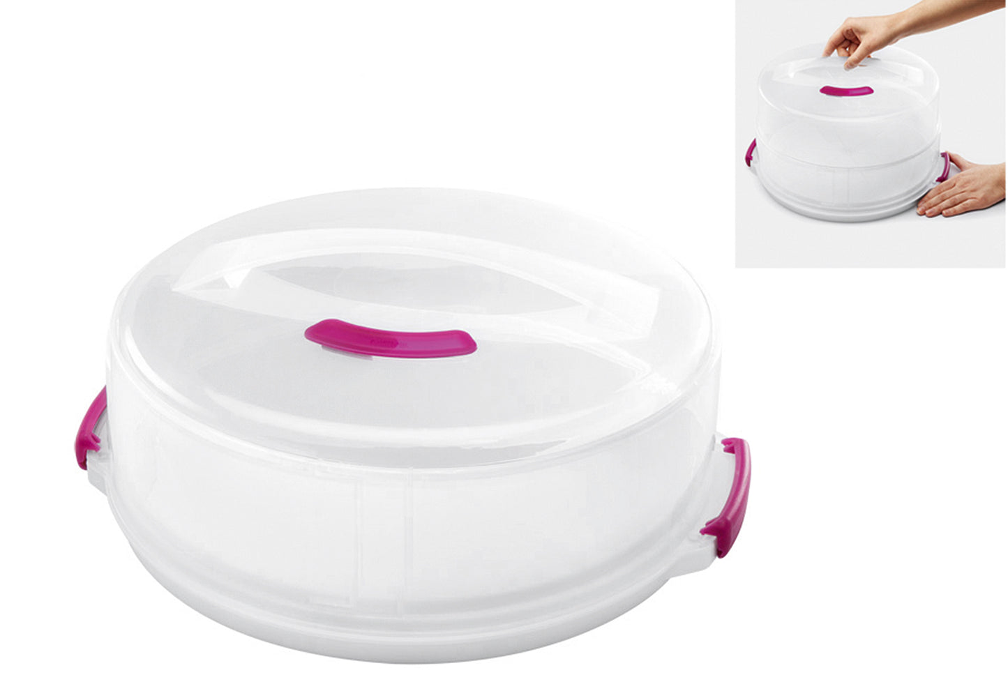Tortenbehälter höhenverstellbar (ø36cm incl.Griff) Ø30cm
