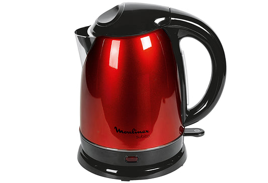 Wasserkocher BY 5305 kabelos 1,7 l 2400 Watt metallic-rot/schwarz