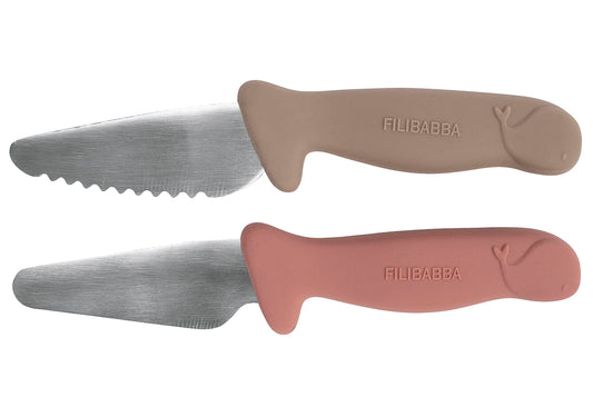 Kindermesser Warm Grey&Rose 2er Pack
