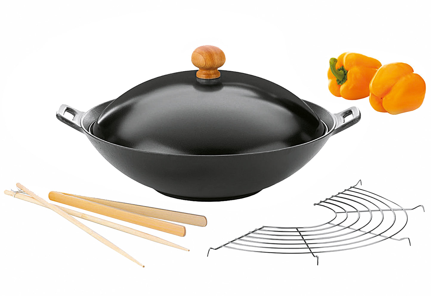 Wok-Pfanne Asia Ø36cm 5teilig