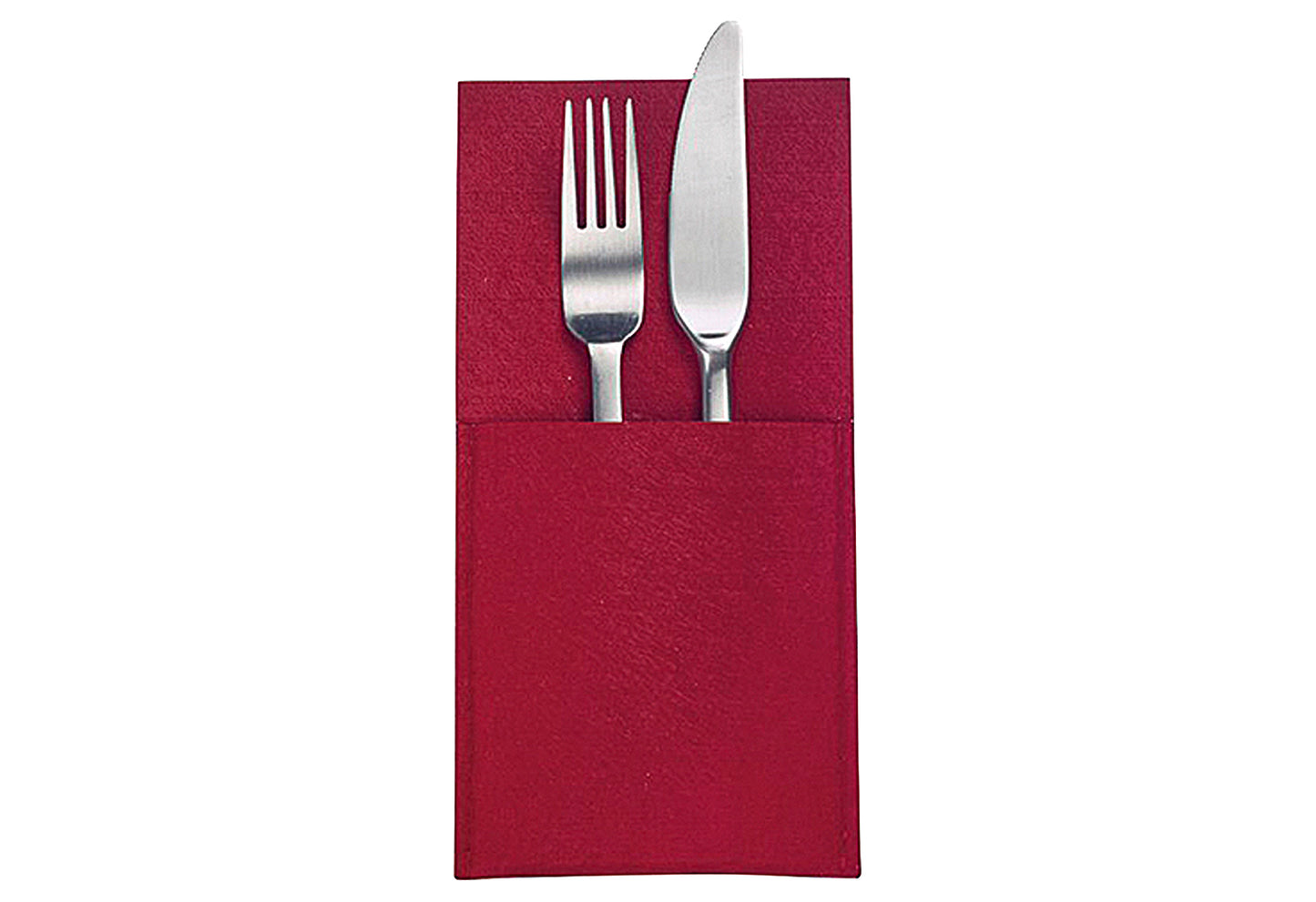 Bestecktasche Cozy rot 4Stück
