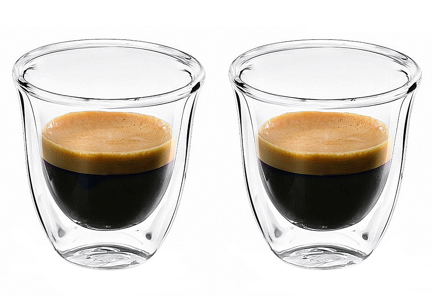 Espressogläser doppelwandige Espresso Thermogläser 60 ml 2er Set