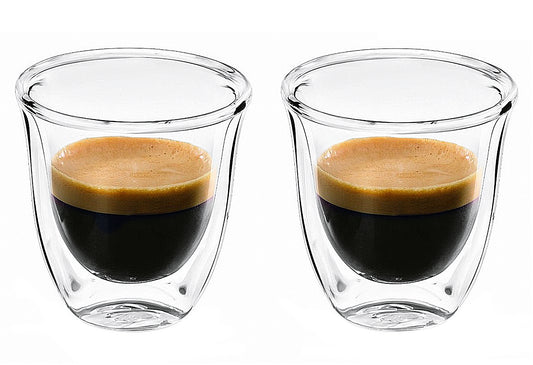 Espressogläser doppelwandige Espresso Thermogläser 60 ml 2er Set