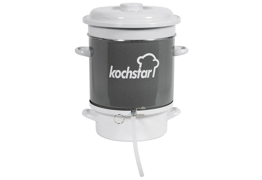 Entsafter Ø28cm 8kg für Gas- und Elektroherde grau/weiss