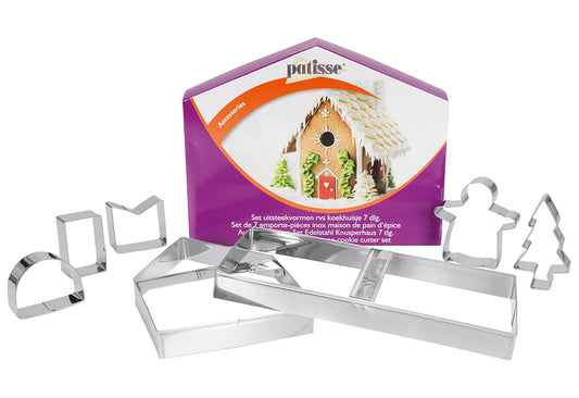 Ausstechformen Set Knusperhaus 7teilig Edelstahl
