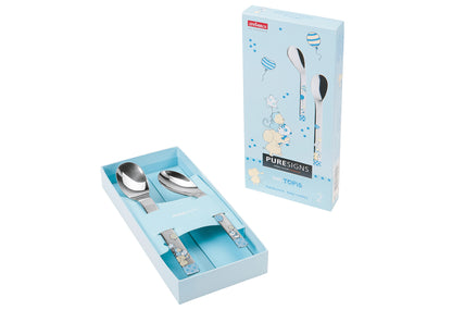 Babybesteck Topis blau 2teilig