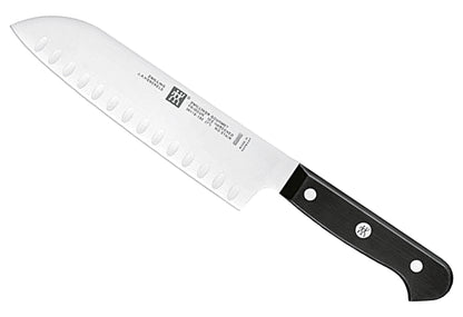Santokumesser Gourmet mit Kullen 18cm