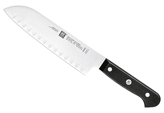 Santokumesser Gourmet mit Kullen 18cm