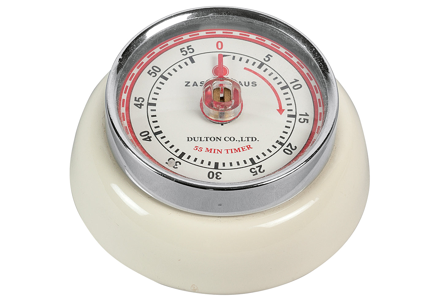 Kurzzeitmesser Retro-Look 3cm Ø7cm creme