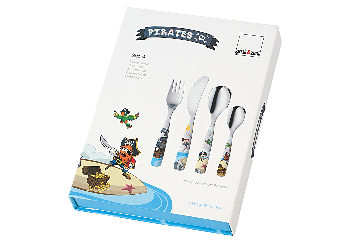 Kinderbesteck Pirat 4teilig