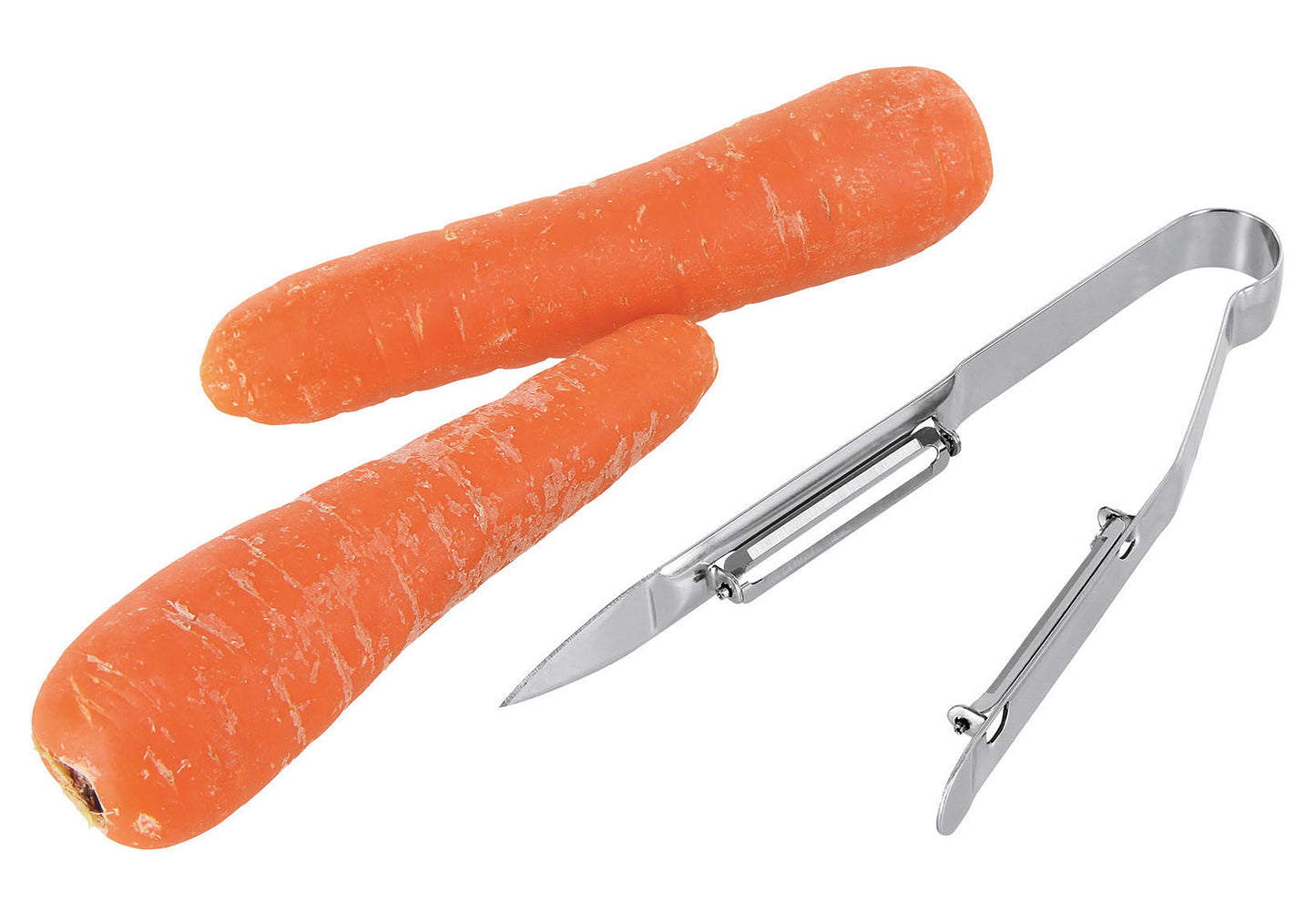 Spargelschäler mit Doppelklinge Edelstahl
