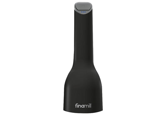 Gewürzmühle midnight black mit zwei FinaPod Pro Plus wiederaufladbar