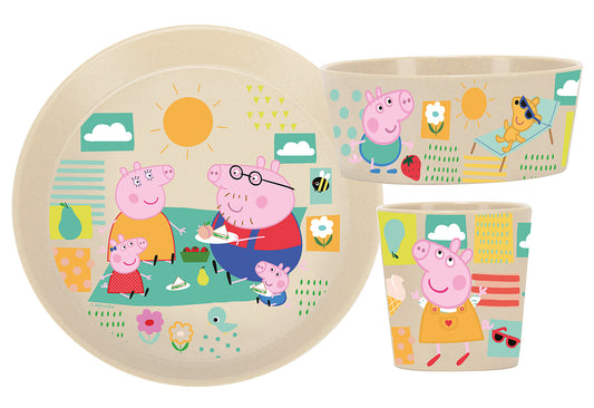 Kindergeschirr Connect Peppa Pig 3teilig sand