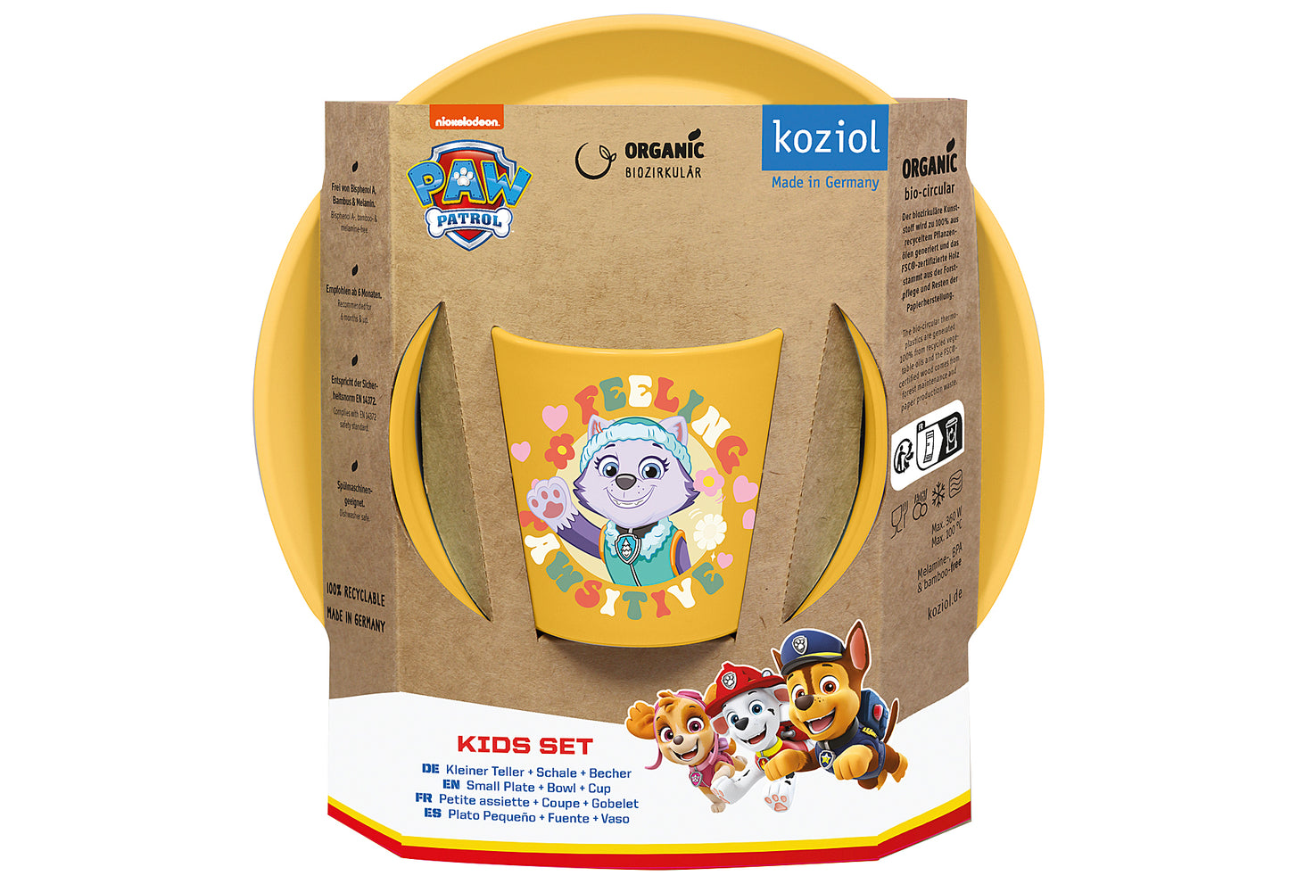 Kindergeschirr Paw Patrol Grow 3teilig