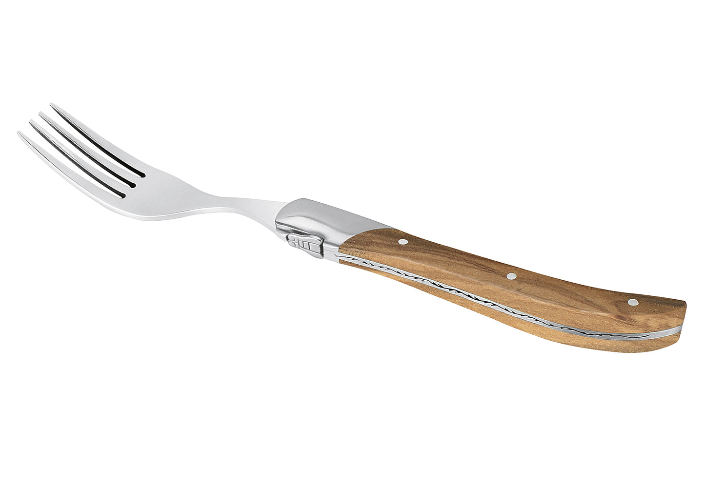 Steakgabel Laguiole Olivenholz 6 Stück