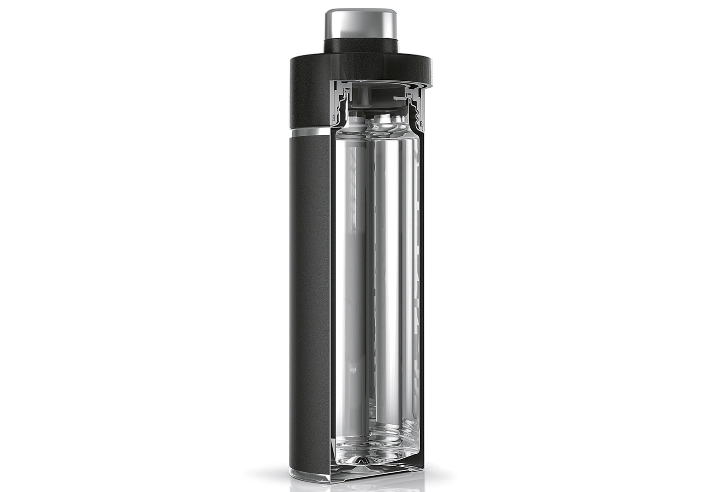 Trinkflasche Thirsti 700ml schwarz