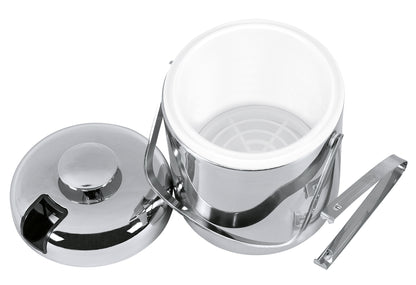 Eiseimer mit Zange Classic verchromt 1,3 l 22cm Ø14cm