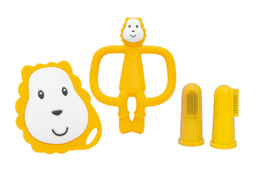 Beißring Ludo Löwe Starter Set gelb