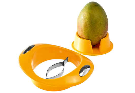 Mangoschneider mit Fruchthalter