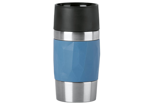 Isolierbecher Travel Mug Compact 0,3l Manschette blau