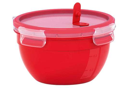 Microwellendose Clip & Micro 2,6l rund rot