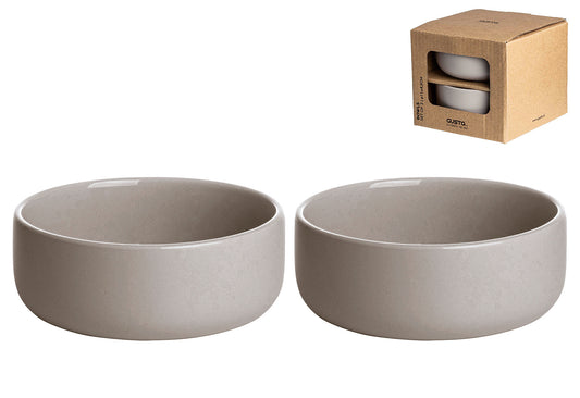 Schüssel Ø11x4,5cm 2er Set taupe - Ruder Home GmbH