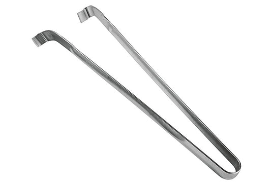 Wurst-/Grillzange gebogen Edelstahl 32cm