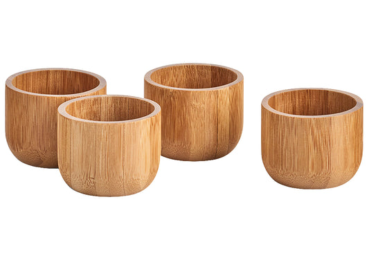 Eierbecher-Set Bambus Ø5x4cm 4-tlg.