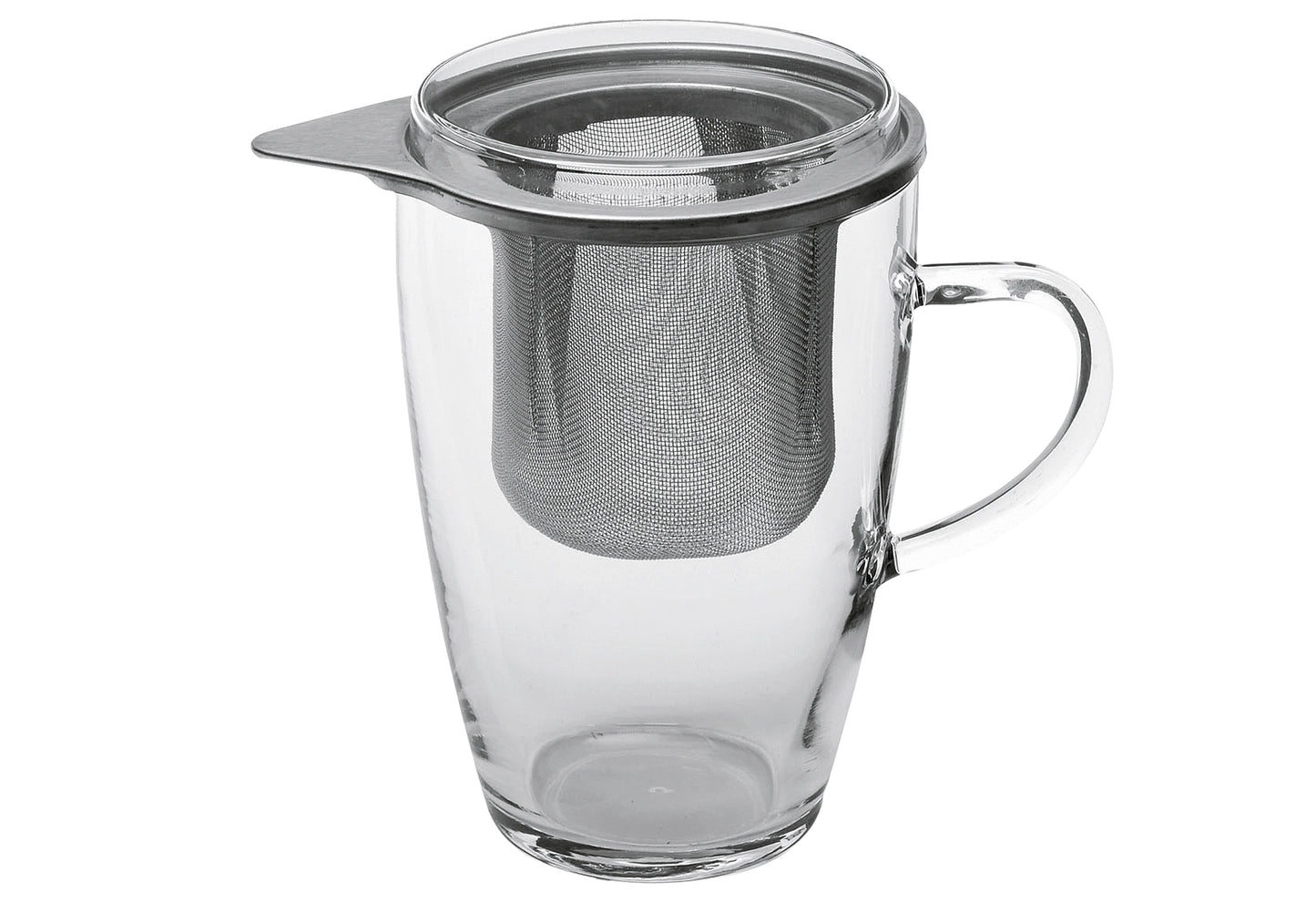 Teeglas Lyra mit Metallsieb und Deckel 350 ml