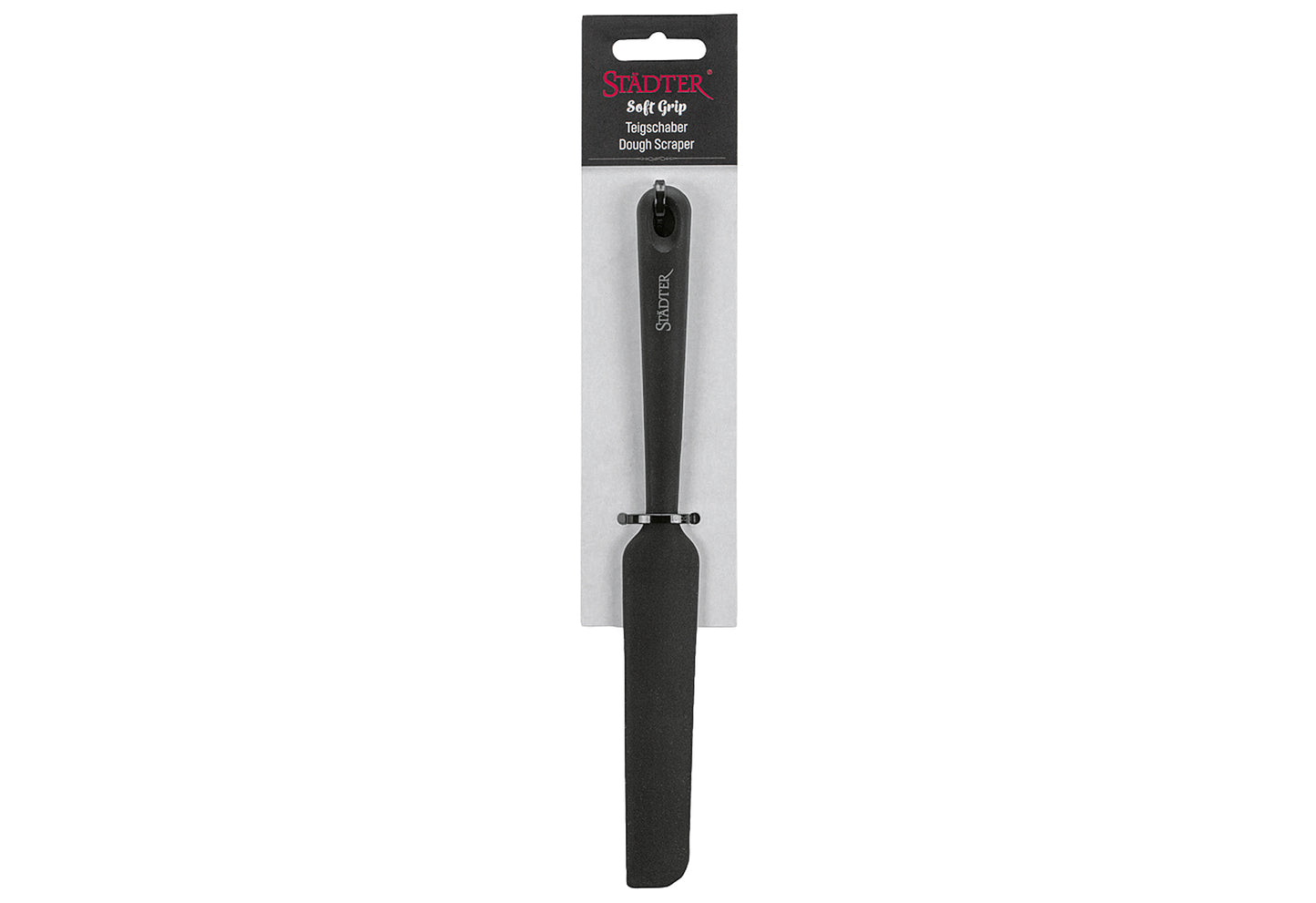 Teigschaber Soft-Grip 24,5x2,7cm Silikon schwarz