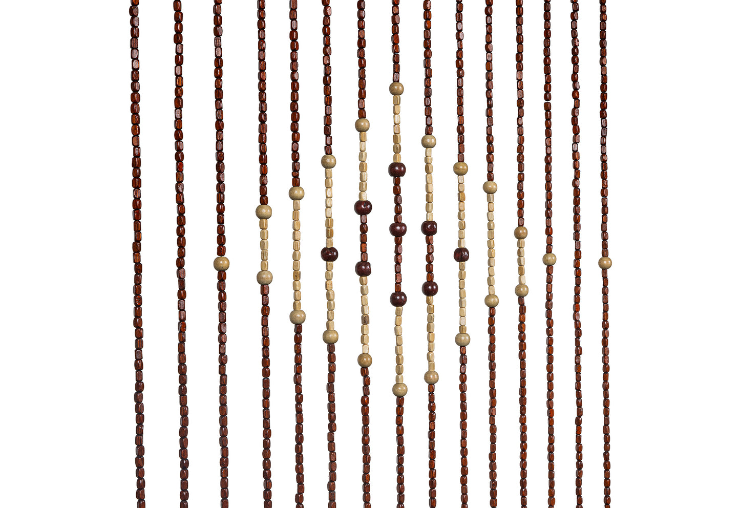Türvorhang 90x175cm mit Strängen aus Holzperlen
