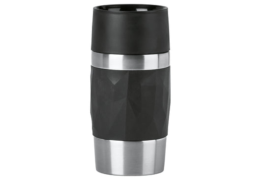 Isolierbecher Travel Mug Compact 0,3l Manschette schwarz